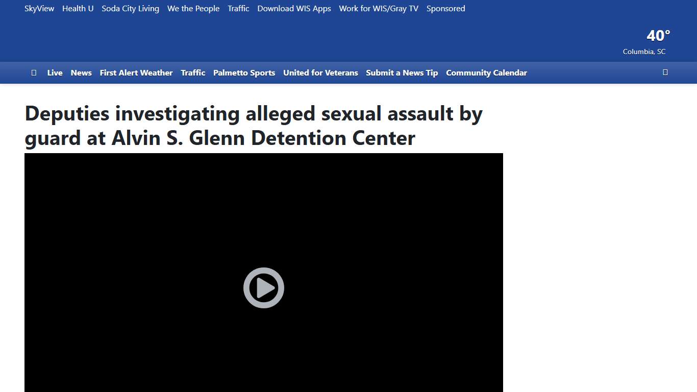 Deputies investigating alleged sexual assault by guard at Alvin S. Glenn Detention Center